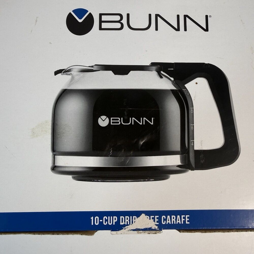 BUNN Drip Free Carafe 10 Cup Capacity Shatter Resistant Clear Glass Brand New